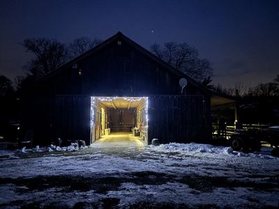 Winter Barn Lights